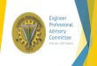 Engineer Professional Advisory Committee€¦ · 2020-02-20  · Updating SOP –Target date for draft SOP April 2020 ... Cervical Cancer Screening white paper was developed at the