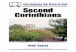 Investigating the Word of God Second Corinthians · Investigating the Word of God: Second Corinthians Gene Taylor-4-2 Corinthians Chapter One Keys to This Chapter Key Passage: Verses