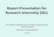 Report Presentation for Research Internship 2011Report Presentation for Research Internship 2011 The United Graduate School of Agricultural Sciences, Iwate University Science of Cryobiosystems