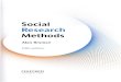 Social Research Methods - Bibliothek · The context of social research methods 3 Elements of the process of social research 6 Literature review 6 Concepts and theories 6 Research