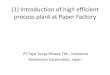 (1) Introduction of high efficient process plant at Paper Factorycopjapan.env.go.jp/cop/cop21/program/151204/1715-1845/... · 2018. 11. 15. · manufacturer in Indonesia) is expanding