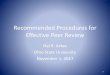 Recommended Procedures for Effective Peer Reviewsites.nationalacademies.org/cs/groups/ssbsite/documents/... · 2020. 4. 9. · Methodology at SMDM Convention •6 sessions at the
