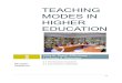 Teaching Modes in Higher Education32 the process of education at universities. Forms of higher education are time-consuming and difficult to organize. University teaching involves