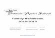 Family Handbook 2018-2019 - St. Francis of Assisi School · 2020. 10. 19. · Family Handbook 2018-2019 Middle School Campus 2109 Marshall Street 683-6884 Elementary Campus & School