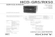HCD-GR5/RX50 - Electronica PT · 2011. 7. 13. · SERVICE MANUAL HCD-GR5/RX50 is the tuner, deck, CD and amplifier section in MHC-GR5/RX50. Model Name Using Similar Mechanism HCD-H551
