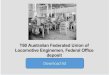 T60 Australian Federated Union of Locomotive Enginemen, …archivescollection.anu.edu.au/uploads/r/noel-butlin... · 2017. 3. 31. · T60 Australian Federated Union of . Locomotive