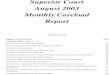 Superior Court August 2003 Monthly Caseload ReportAugust 2003 Monthly Caseload Report € Table of Contents Superior Court Glossary 5-16 Criminal Tables - Pages 17 - 36 € Criminal