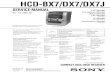 HCD-BX7/DX7/DX7J - Diagramasde.comdiagramas.diagramasde.com/audio/HCD-BX7 DX7 DX7J sm.pdf1 HCD-BX7/DX7/DX7J SERVICE MANUAL HCD-BX7/DX7/DX7J is the tuner, deck, CD and amplifier section