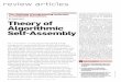 Theory of algorithmic self-assembly - DNA Group Homepageddoty/papers/tasa.pdf · challenging technique, DNA tile assem-bly, is the physical basis for the theoreti-cal work discussed