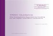 TRAC Guidance v2.4€¦ · the high level principles and governance requirements. The remainder of the guidance is of greater relevance to those working on the TRAC compilation process