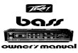 Peavey Electronics Corporation · 2020. 6. 25. · Slope Control: Variable Low-frequency Roll-off Distortion Controls: Variable Harmonic Distortion with Foot-switch Cut-off Booster