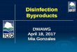 DWAWG April 18, 2017 Mia Gonzales - ...2017/04/18  · DBP@tceq.texas.gov ALEXANDER HINZ TCEQ WATER SUPPLY DIVISION DRINKING WATER ADVISORY GROUP APRIL 18, 2017 Disinfection Byproducts