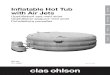 Inflatable Hot Tub with Air Jets - Clas Ohlson · 2017. 9. 26. · 3 English Inflatable Hot Tub with Air Jets Art.no 31-4985 Please read the entire instruction manual before use and