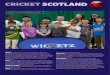 CRICKET SCOTLAND - gcu.ac.uk · CRICKET SCOTLAND WHAT: The Spirit of Cricket for the Common Good is a partnership with GCU and Cricket Scotland. It has involved establishing a free
