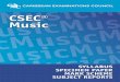 CXC Store - CSEC® Music Syllabus, Specimen Paper, Mark ......CSEC® Music Free Resources LIST OF CONTENTS CSEC® Music Syllabus 3 CSEC® Music Specimen Paper and Mark Scheme: 92 Paper