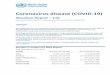 Coronavirus disease (COVID-19) and NAT Documents/COVID 19 Up… · International Civil Aviation Organization (ICAO), the International Maritime Organization (IMO), the World Tourism
