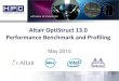 Altair OptiStruct 13.0 Performance Benchmark and Profiling€¦ · OptiStruct by Altair • Altair OptiStruct – OptiStruct is an industry proven, modern structural analysis solver
