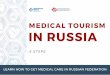 CONTANTS - EAPTC · to decide on the form of medical treatment you need and for preparing documents for your visit to russia 10. 1. check the section "medical tourism” on the health
