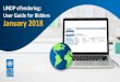 UNDP eTendering: User Guide for Bidders January 2018...Action 2: Click on register bidder Action 3 Register profile details Action 4: Confirm registration & Create new password 5.1