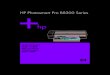 HP Photosmart Pro B8300 Seriesh10032.Langkah 1: Periksa isi kemasan boks. 1) Printer seri HP Photosmart Pro B8300, 2) kabel daya, 3) dokumentasi cetak (panduan ringkas ini), 4) CD