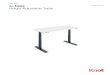 Knoll Office base Height-Adjustable Table - Modern Furniture ......also the ability to set upper and lower limit to avoid furniture placed above or below the table + Undersized worksurfaces