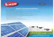 K-Win PowerMPPT SOLAR INVERTER KEY FEATURES In-built MPPT Solar Charge Controller. Advanced DSP technology for absolute and stable and 100% pure sine wave output. Dual Mode ofworking: