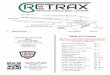 Table of Contents - Retrax Retractable Truck Bed Covers...Manufactured in the USA Retrax 917 South 46th Street Grand Forks, ND 58201 P: (701) 746-5596 F: 746-5598 retrax@retrax.com