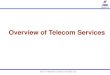 Overview of Telecom Services - Bharat Sanchar Nigam Limitedtraining.bsnl.co.in/DIGITAL_LIBRARY_SOURCE/upgradation...16.0 3G Introduction BSNL is the largest telecom Service Provider