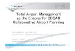 Total Airport Management as the Enabler for SESAR ...€¦ · ¾Re-Use existing solutions as building blocks ¾Maintain decision domains Florian Piekert – TAM as the enabler for