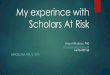 My experince with Scholars At Risk Al Khabour_0.pdfMy experince with Scholars At Risk Anas Al Khabour, PhD anas.al.khabour@gu.se +46764450165 BARCELONA, FEB,15, 2018