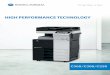 HIGH PERFORMANCE TECHNOLOGY - Digital Copier Mart · 2019. 10. 24. · The iOption accessories allow scanning to OOXML file formats such as PowerPoint or text-searchable file formats