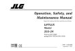 Operation, Safety, and Maintenance Manual · PROPERTY OR THE JLG PRODUCT. Contact: Product Safety and Reliability Department JLG Industries, Inc. 1 JLG Drive McConnellsburg, PA 17233