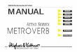 Metro Manu online (Page 1) - Hughes & Kettneroldies.hughes-and-kettner.com/Attax_Metroverb/Metroverb.pdf · 2017. 5. 2. · FRONT PA N E L : INPUT: Input sensitivity is broad enough