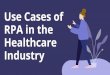 Use Cases of RPA in the Healthcare Industry