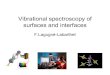 Vibrational spectroscopy of surfaces and interfaceslgonchar/courses/p9826/P9826b...Vibrational spectroscopy • Advantages:-It provides molecular specificity (fingerprints)-Table instruments