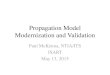 Propagation Model Modernization and Validation · 2015. 5. 13. · 144) showed that ITM’s median attenuation (in Area Mode, ∆ℎ=45 𝑚) underestimated Okumura et al.’s Basic