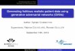 Generating fictitious realistic patient data using generative … · 2020. 9. 24. · 5/57 General presentation on GANs Application of GANs to patient data Main references for this