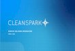 December 2020 IR Presentation - CleanSpark...obligation to revise or update this presentation to reﬂect events or circumstances after the date hereof. All forward-looking statements