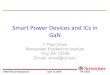 Smart Power Devices and ICs in GaN GaN epi 1um GaN epi 2um GaN epi 3um GaN Ideal. 8 . CFES Annual Symposium