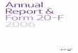 Annual Report& Form20 -F 2006...128 Quarterly analysis of revenue and proﬁt 129 Financial statistics 131 Operational statistics 132 Additional information for shareholders 144 Cross