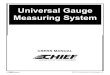 Universal Gauge Measuring System - Chief Technologyis a horizontal plane located a specified distance below the structure. It is used when determining vertical misalign-ment of the