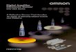 Digital Amplifier Ultrasonic Sensor - Motion Solutions · 2019. 12. 16. · E4C-UDA Series Digital Amplifier Ultrasonic Sensor A Reflective Sensor That Handles All Types of Sensing