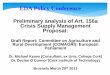 EDA Policy Conference - AGRI Press · EDA Policy Conference. Preliminary analysis of Art. 156a Crisis Supply Management Proposal: Draft Report: Committee on Agriculture and Rural