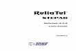 ReliaTel - Tone Software · 2019. 10. 7. · Chapter 1 Introduction 3 Installing STEPAR NOTE: If you are using the ReliaTel Remote Monitoring Service, installation has already been