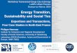 Energy Transition,€¦ · •The quest for self-sufficiency, outside the energy industry • Social perspectives on the energy transition, and reflections on ways of life (energy-efficient…)