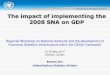 The impact of implementing the 2008 SNA on GDP...2008 SNA on GDP Regional Workshop on National Accounts and the development of Economic Statistics Infrastructure within the SDGs Framework