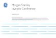 Morgan Stanley Investor Conference - General Electric Stanley... · 2020. 1. 7. · Morgan Stanley Laguna Conference September 14, 2017 12 ($ in billions) •Global threats driving