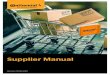 Supplier Manual - Continental Industry€¦ · Raw Material Release After the Supplier has been approved, all new or modified raw materials are subjected to an approval process, which