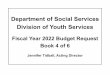 Department of Social Services Division of Youth Services...Region - Springfield; and, St. Louis Region - St. Louis. The regional administrative system provides: support for DYS' programs