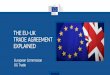THE EU-UK trade agreement explained - slide showVehicles 44.4 26% 100% 10-22% Car parts 18.7 16% 100% up to 8% Chemicals 32.8 14% 100% up to 6.5% Metal industries 17.0 14% 100% up